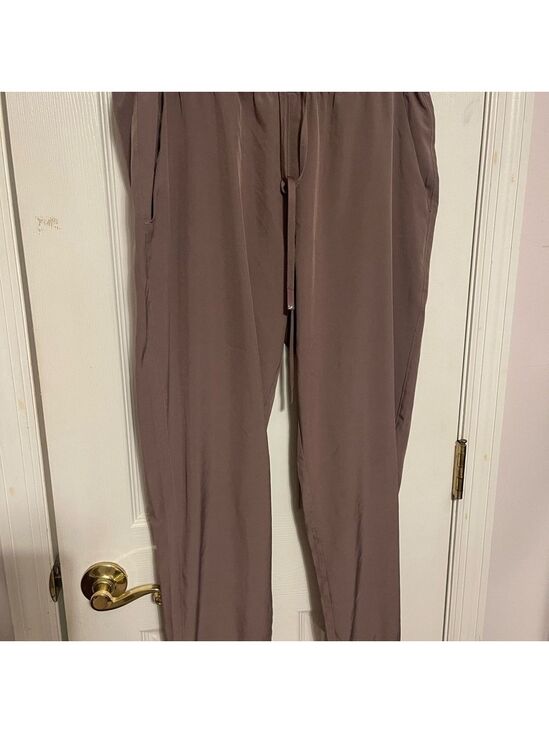 Mono B Pants - Mono B Brown Sweatpants with Drawstring Waist and Tapered Ankle